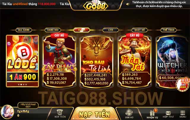 Slot game online taigo88show